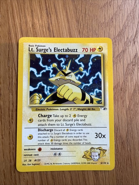 Lt. Surge's Electabuzz #6 (Gym Heroes (2000))