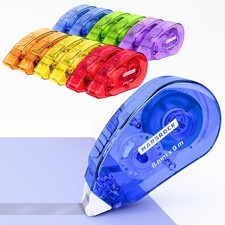 12 Pack Double-Sided Tape Roller 0.31"x30FT Adhesive Glue for Scrapbooking Craft