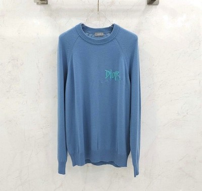 Dior x X Shawn Stussy Logo Round Knit 033609AT070 149806489