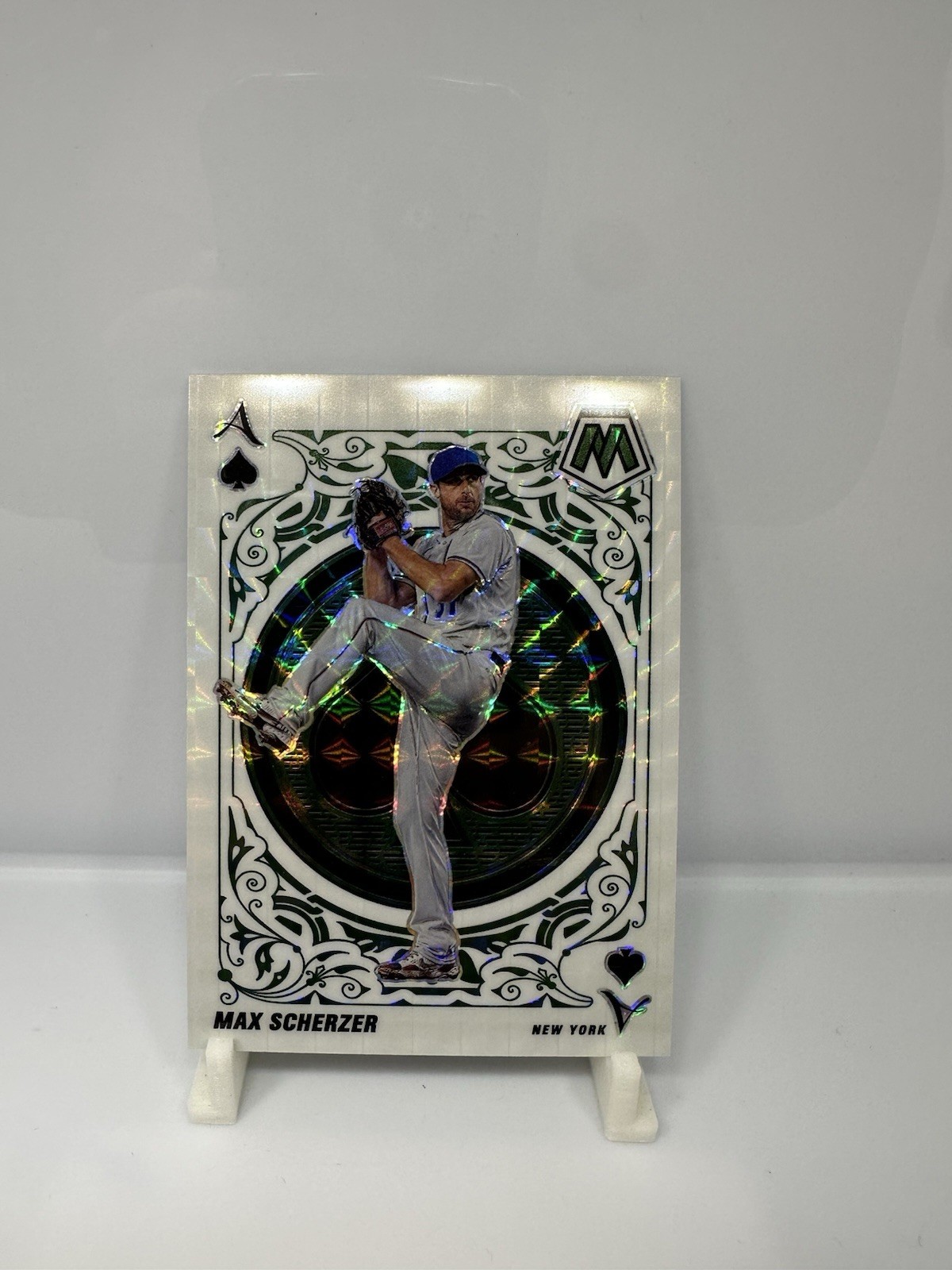 2022 Mosaic Baseball Aces Max Scherzer #A-10 Green Mosaic New York Mets