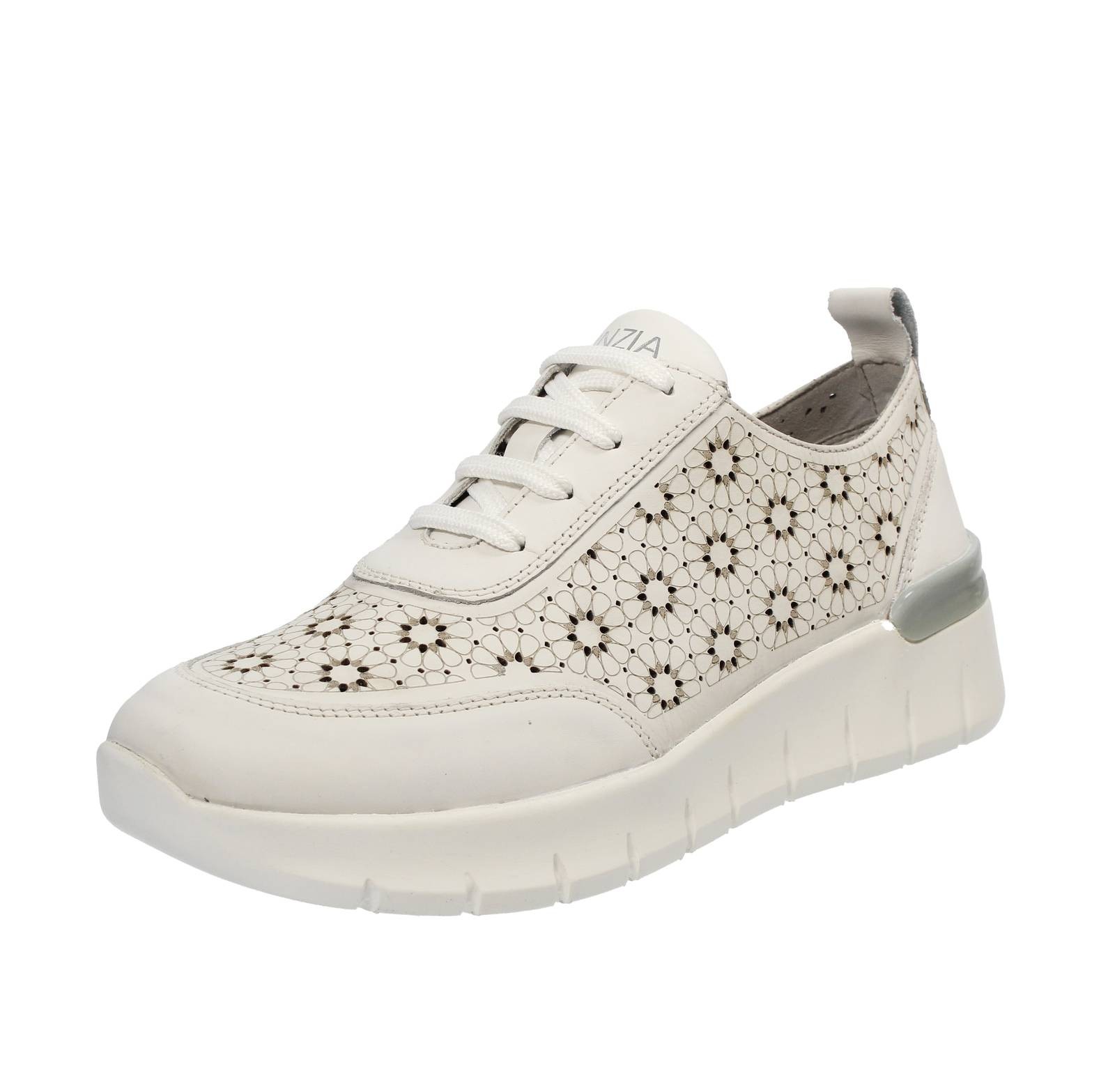 Мягкие кроссовки Cinzia от Pelle Con Zeppa Bianco - Taglia 40 26 см Scarpe Donna 20390₽