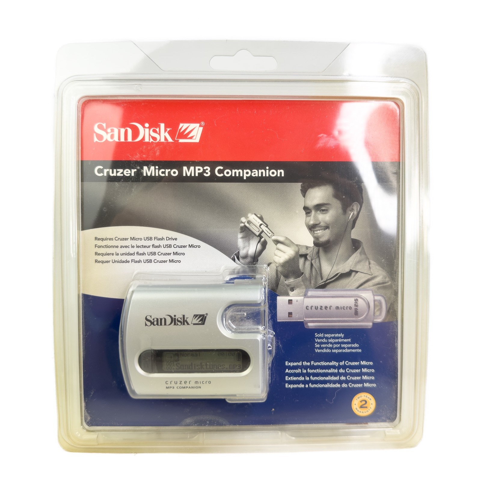 SanDisk Cruzer Micro MP3 Companion Brand New Sealed!
