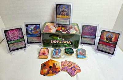 NEW Disney Lorcana Fabled Promos - Complete - Pins, Foil Cards, counter & More