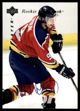 1995-96 Upper Deck Be a Player Auto Rookie Quotebook RC Radek Dvorak Rookie Auto