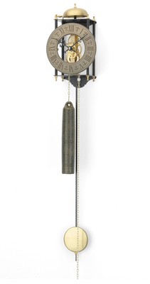 Modern wall clock with mechanical movement from AMS AM H301 NEW