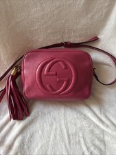 Authentic Gucci Soho Disco Crossbody Bag Pink