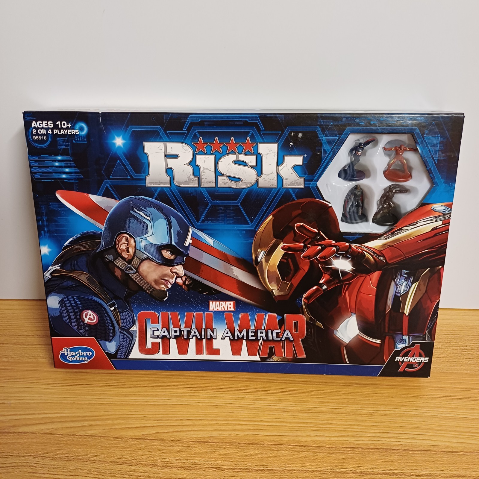 Marvel Avengers Risk Board Game Captain America Civil War Hasbro 100% Complete