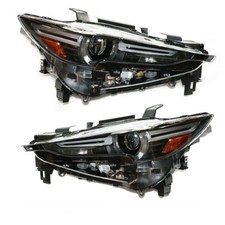 Full LED Headlamps For Mazda CX-5 Black Housing Clear Lens Automobile Headlamps