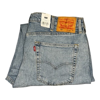 Levi's 514 helle Waschung blau Straight Fit Herren streckbare Jeans