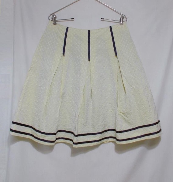 Women Daniel Hechter Skirt Yellow Polyester 40