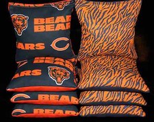CORNHOLE BEAN BAGS Chicago Bears Blue Orange 8 ACA Regulation Bags TAILGATE