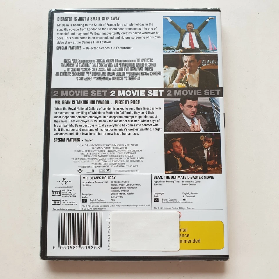 Mr Bean's Holiday / Bean - The Ultimate Disaster Movie (DVD 2007) PAL Region 2&4 - Image 3 of 4