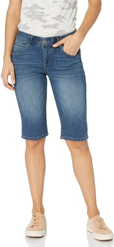 Petite Denim, Ab Solution Bermuda Short 