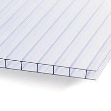 Doppelstegplatten Stegplatten Hohlkammerplatten 10mm klar Polycarbonat Longlife 