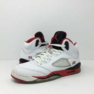 jordan 5 fire red black tongue