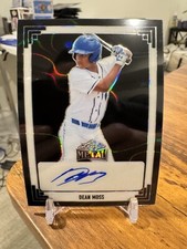 2024 Leaf Metal Baseball Retro Black Dean Moss Prospect RC Auto #/3 🔥📈
