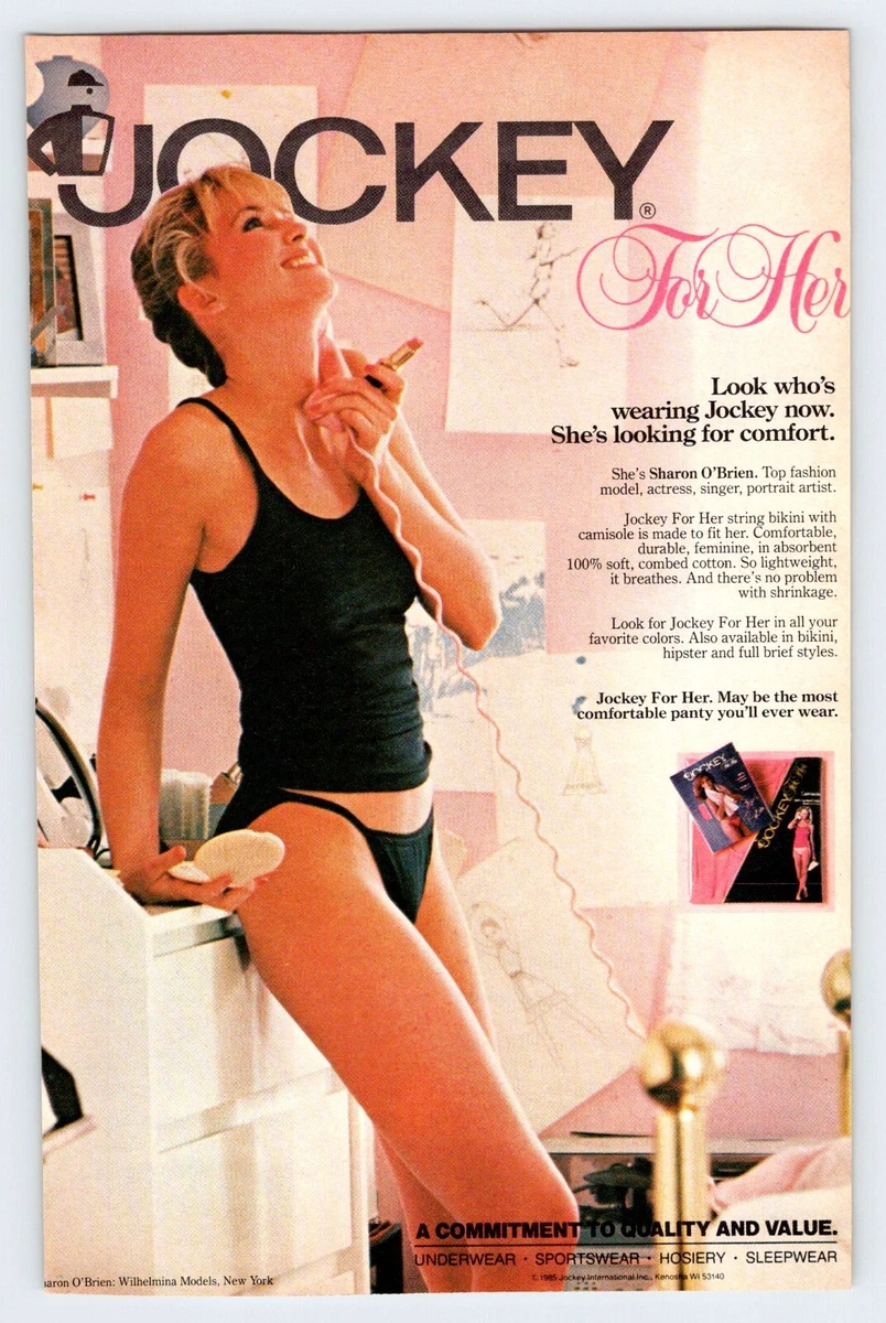 1984 PRETTY WOMAN JOCKEY PANTIES UNDERWEAR Vtg 5.5X8.5 Magazine Ad 1980's  M433