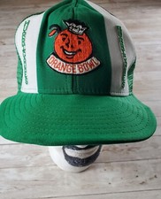 Vtg Miami Hurricanes Hat 1984 Orange Bowl Trucker Hat Made in USA Lucky Strikes