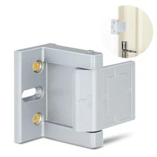 High-Security Reinforced Door Lock Aluminum Privacy Latch Interior Night Lock
