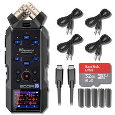 Zoom H6essential 6-Track 32-Bit Float Portable Audio Recorder with 32GB microSD