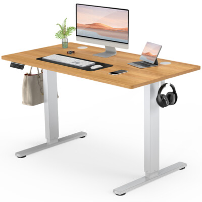 #ad #ad Electric Standing Desk Adjustable Height Gaming Work PC Table for Home Office $90.74