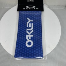 Oakley Sunglasses Blue Microbag Cleaning Storage Dots Oakley Grips Spellout