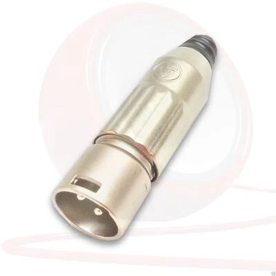 Switchcraft 3 Pole Male XLR Connector. AAA3M. Tough Steel Shell and Silver Pins