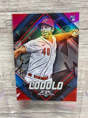 2022 Topps Fire Nick Lodolo Rookie Red Flame Foil Parallel #37 Reds RC ...