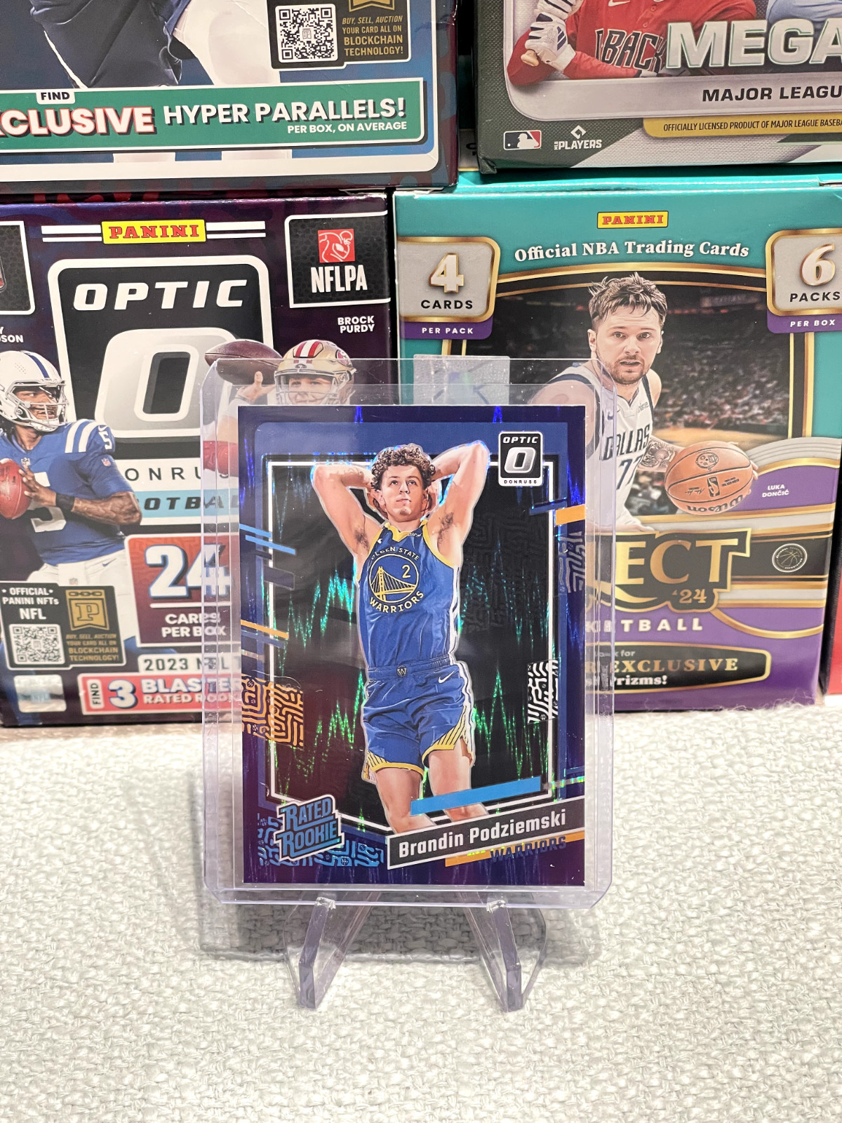 Brandin Podziemski Optic Donruss Purple Shock RR 2023-24 # 203🔥🔥