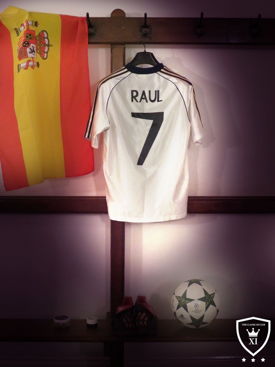 Real Madrid Home Shirt 1998/00 RAUL #7 (S) Champions League