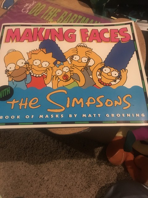 The Simpsons Ser Making Faces With The Simpsons A Book Of Ready To Wear Masks By Matt Groening 1992 Trade Paperback For Sale Online Ebay