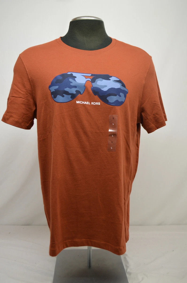 Michael kors shirts mens orange deals