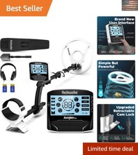 Gold Detecting Metal Detector: 10" Waterproof Coil 5 Modes for Exploration