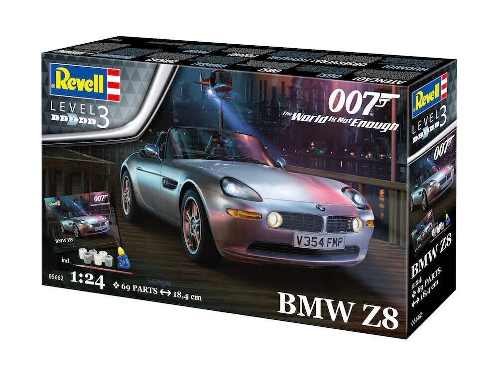 Revell 1:24 scale model kit James Bond BMW Z8 Gift Set Inc Paint & Glue  RV05662