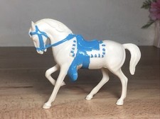 Vintage Hartland Prancing Horse Figurine Head Down Saddle Bridle USA 4" H