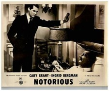 Notorious Original Lobby Card Cary Grant Louis Calhern Alfred Hitchcock Classic