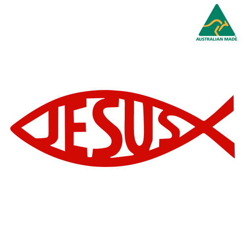 JESUS Fish Christian Vinyl Decal Sticker 19 cm x 6.5 cm - Picture 6 of 16