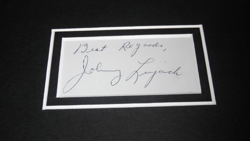 Exhibición de fotos firmada por Johnny Lujack enmarcada de 12x18 con Bobby Layne y Sid Luckman Foto 2 de 2