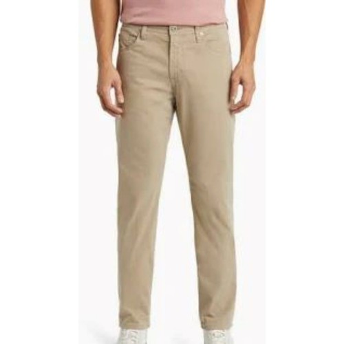 AG NWT Adriano Goldschmied Everett Sueded Stretch Sateen Slim Straight Leg Pants