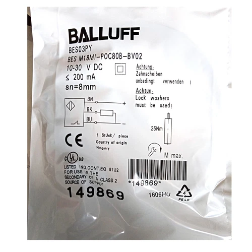 1 Stück neu für Balluff BES M18MI-POC80B-BV02 (BES03PY) induktive Standardsensoren - Bild 1 von 2