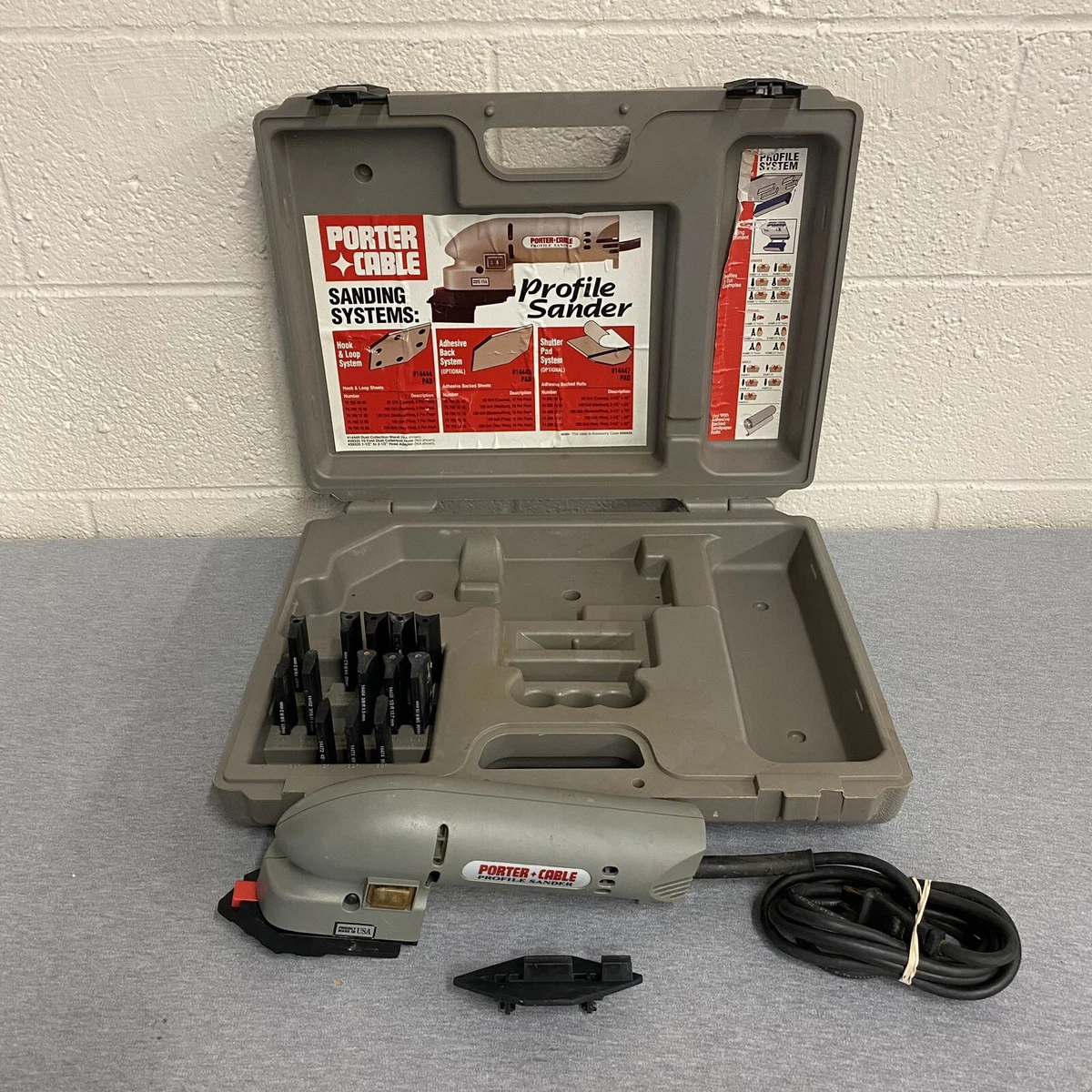 Porter Cable Profile Sander Kit 444, Detail Molding Set | eBay