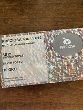 Preciosa flatback crystals SS12 Viva12 1 Gross 3MM Smoked Topaz