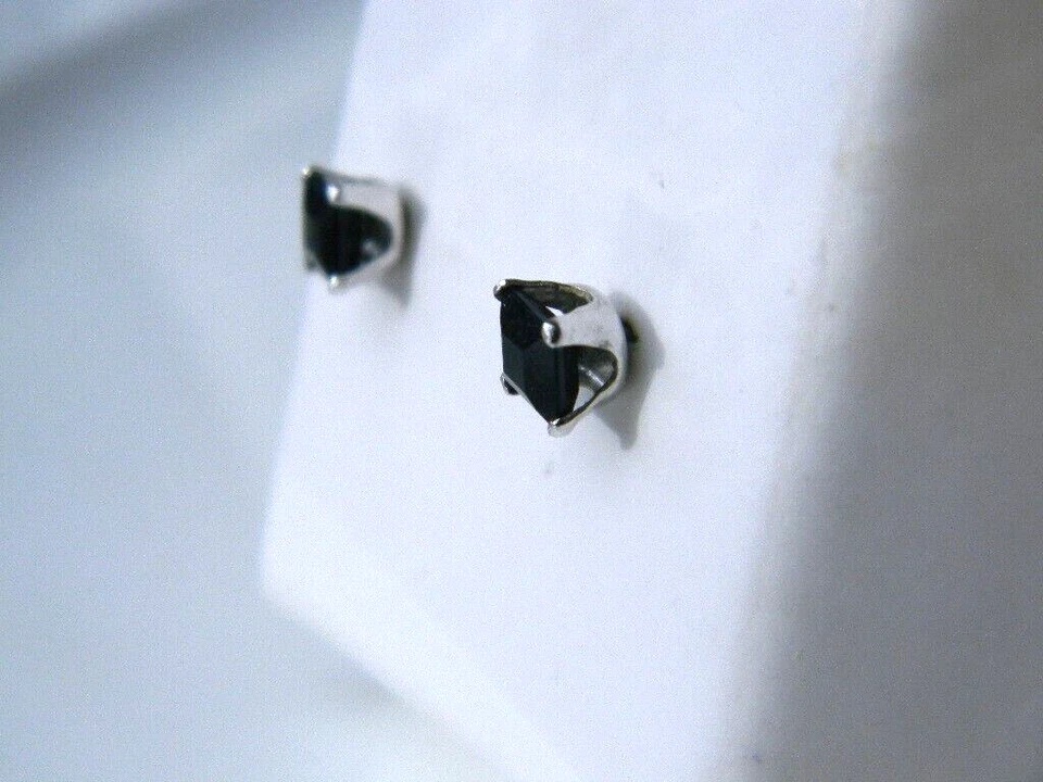 Pendientes de cianita de oro 14k Foto 3 de 4