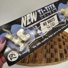 Vintage Clothes Line Holder Ti-Tite Laundry New in Package Retro Housewife Help