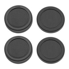 2 Sets Body Cap & Rear Lens Cap Cover Kit for Olympus E-M10 Mark IV/III/II