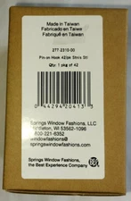 Spring Window Fashions 1 Package of 42 Stainless Steel Pin-on Drapery Hooks