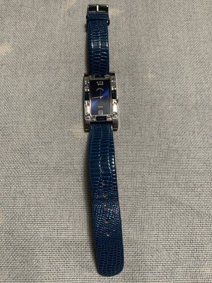 Adrienne , silver tone with blue crystals, womens fashion  display picture 2