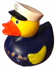 Police Officer Rubber Ducky 4 inch Ducky For Bath Time Or Collectible