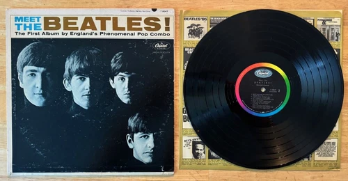 33 12" LP THE BEATLES MEET THE BEATLES CAPITOL RAINBOW MONO T 2047