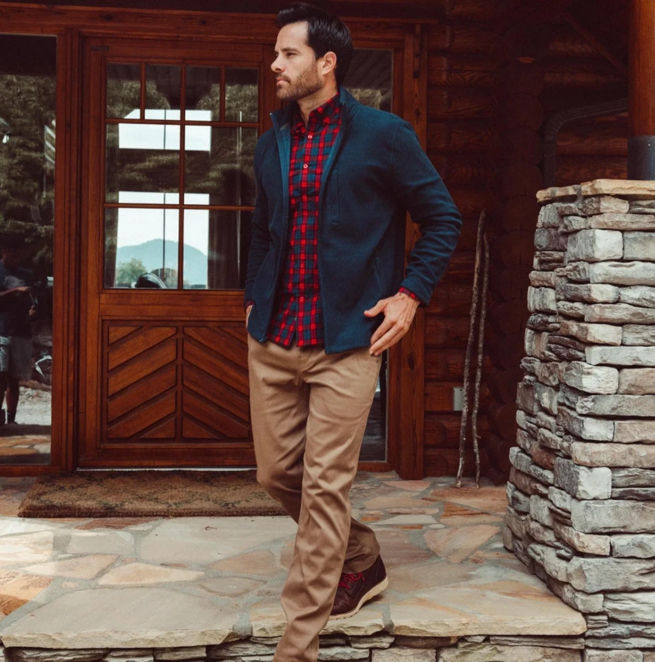 Mountain Khakis Mens Navy Full Zip Apex Jacket Fleece Small MSRP $89.95 - Image 3 of 4